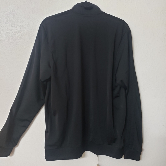 SOLD Adidas Men's 3 Stripes Track Suit 2pc Set Size Medium Black/Black - Picture 6 of 16